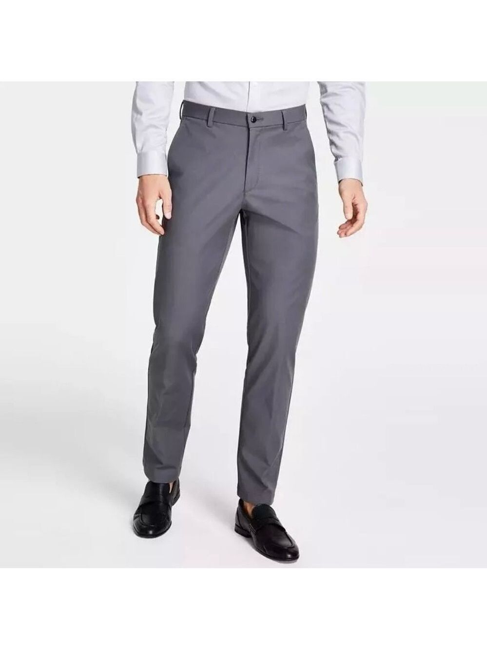 Michael Kors Men's Gray Cotton Stretch Classic Fit Suit Dress Pants 42Wx30L